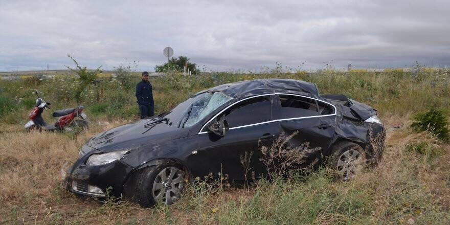 Konya'da Otomobil Şarampole Devrildi: 6 Yaralı