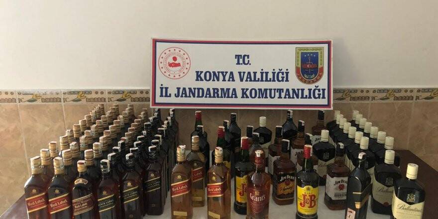 Akşehir'de Kaçak İçki Operasyonu