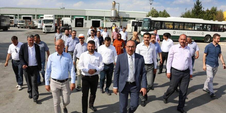 Başkan Kavuş ve meclis üyeleri belediyenin tesislerini gezdi