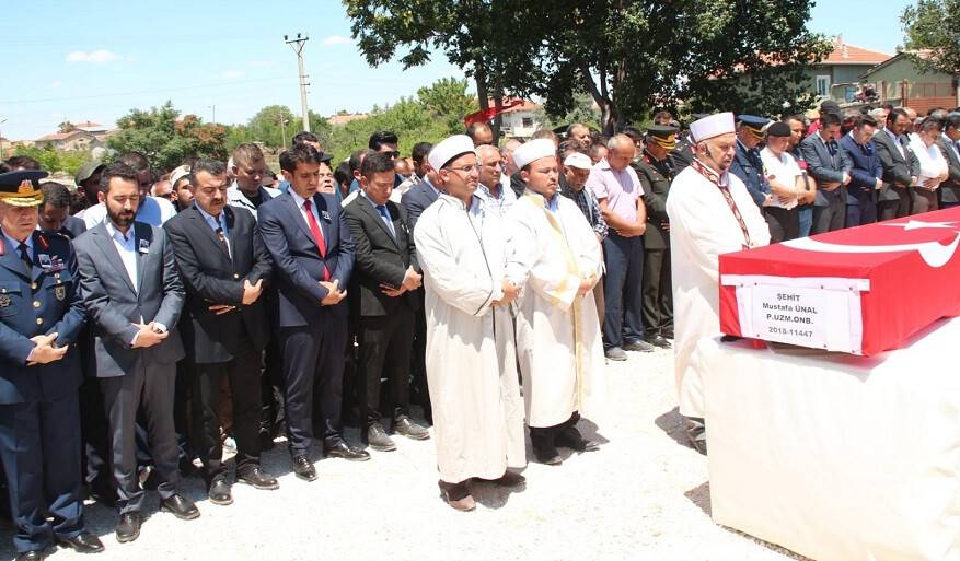 Konyalı şehit son yolculuğuna uğurlandı