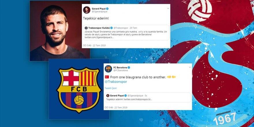 Barcelona Ve Pique'den Trabzonspor'a Teşekkür