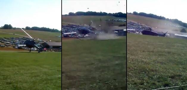 Helikopterden fırlayan parça can aldı!