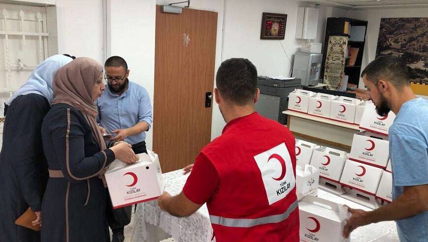 Türk Kızılaydan Filistin’de Kurban Organizasyonu