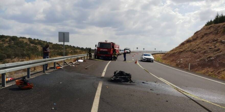 Konya'da Motosiklet Devrildi: 1 Ölü
