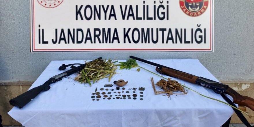 Konya'da Tarihi Eser Ve Uyuşturucu Operasyonu