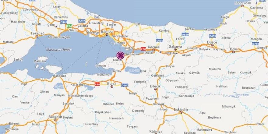 Marmara Denizi'nde 4,0 Büyüklüğü Deprem