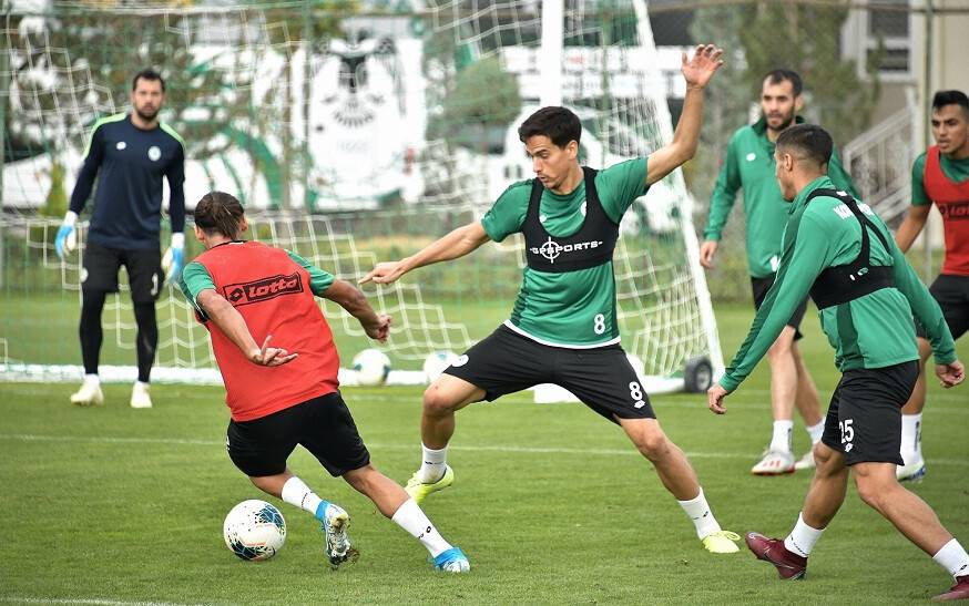 Konyaspor, Eskişehirspor maçı öncesi hazırlıklarını sürdürdü