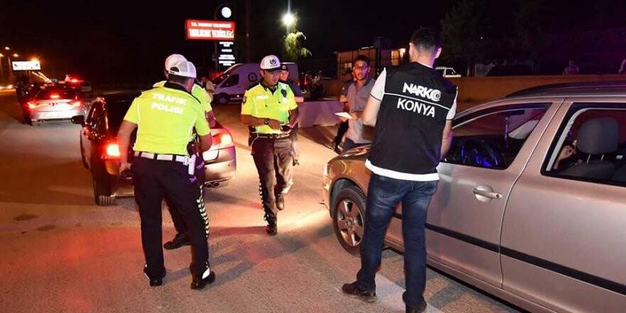 Konya'da uyuşturucu etkisi altında ve alkollü araç kullananlara yönelik denet