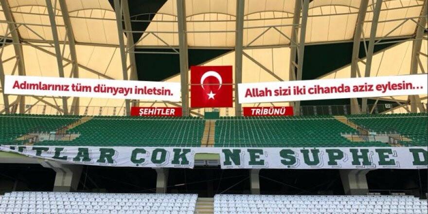Konya Büyükşehir Belediye Stadı'na "Şehitler Tribünü"