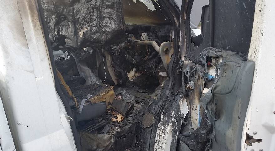Kulu'da kamyonetin kundaklandığı iddiası