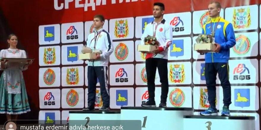 Meram Belediyesporlu güreşçi Türkiye’ye ikinci bir bayram sevinci yaşattı