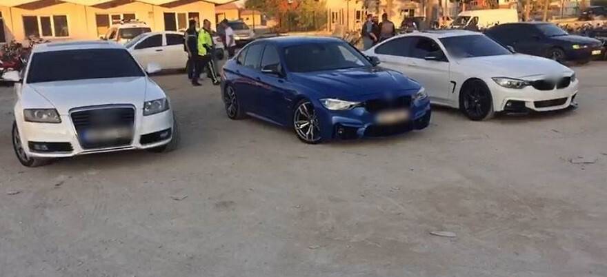 Konya'da düğün konvoyundaki driftçilere 11 bin 92 lira ceza
