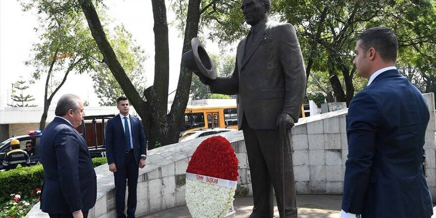 Tbmm Başkanı Şentop Meksiko'daki Atatürk Anıtı'nı Ziyaret Etti