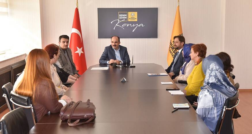 Balkanlardaki KOMEK Eğitmenleri Başkan Altay’ı Ziyaret Etti