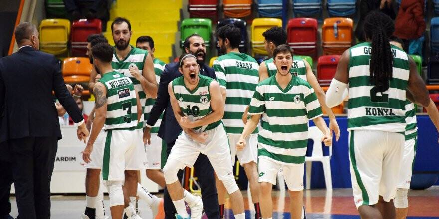 Konyaspor Basketbol evinde kazandı