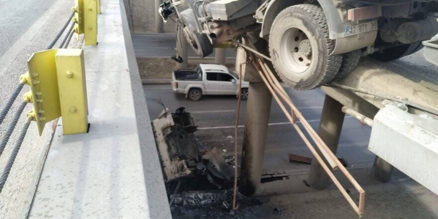 Konya'da akıl almaz kaza!
