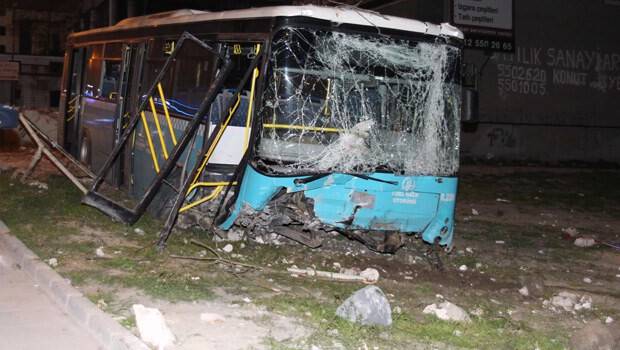Halk otobüsü dehşet saçtı