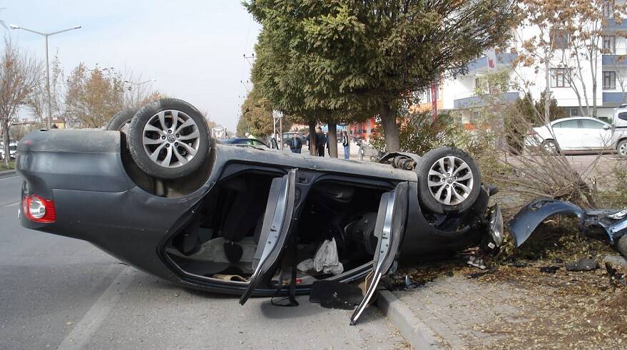 Aşırı hız takla atmasına neden oldu
