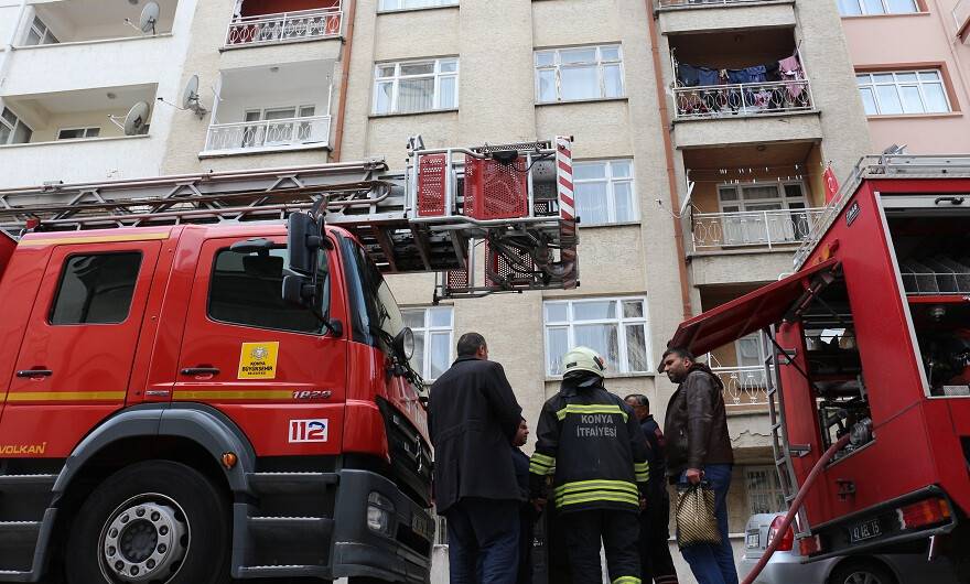 Konya'da patlama ihbarı ekipleri harekete geçirdi