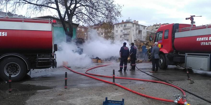 Sebze halinde yangın paniği