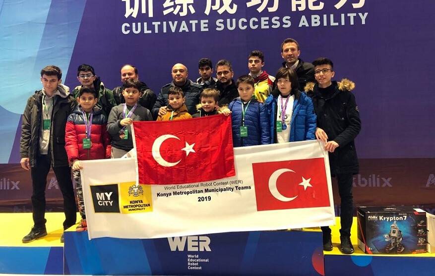 Dünya Eğitim Robotları Yarışmasında Konya’ya 2 ödül