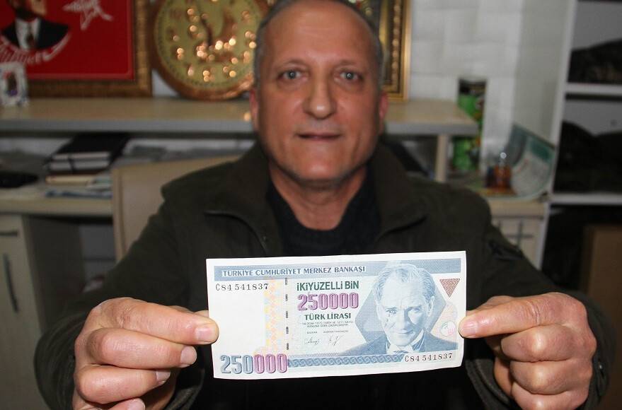 Hatalı basım eski 250 bin lirayı bugünkü 250 bin liraya satmak istiyor