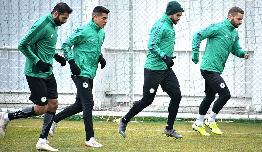Konyaspor, A.Alanyaspor maçı hazırlıklarını sürdürdü