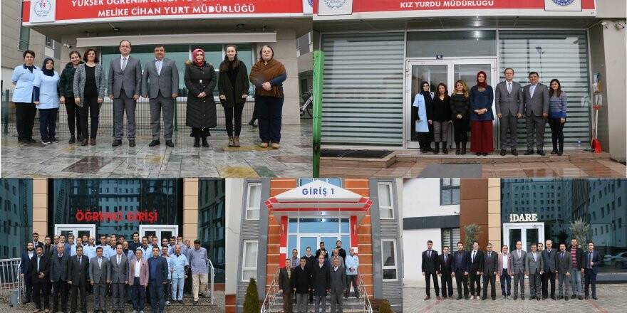 Şahin’den yurt ziyaretleri