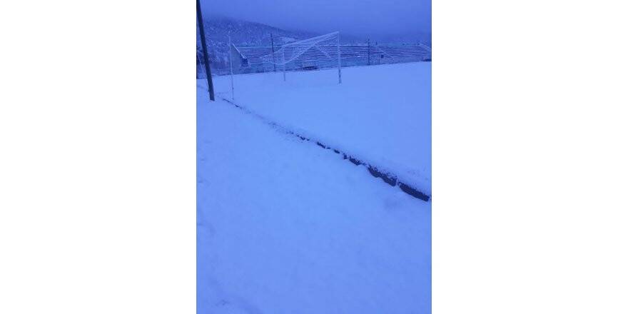 Amatör Küme’de futbol maçlarına kar engeli
