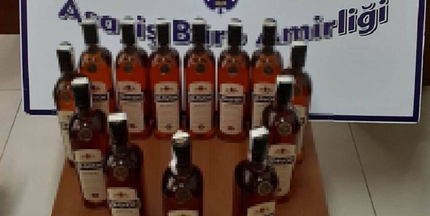 Akşehir’de sahte içki ele geçirildi