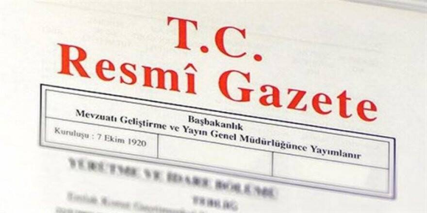 Çevre ve Şehircilik Bakanlığı’nın adının değişmesi Resmi Gazete’de