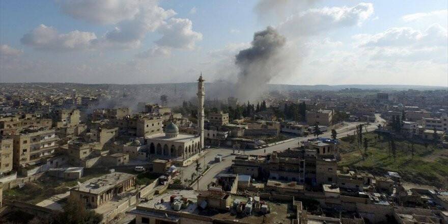 Esed Rejimi Ve Destekçilerinin İdlib'e Bombardımanını Havadan Görüntüledi