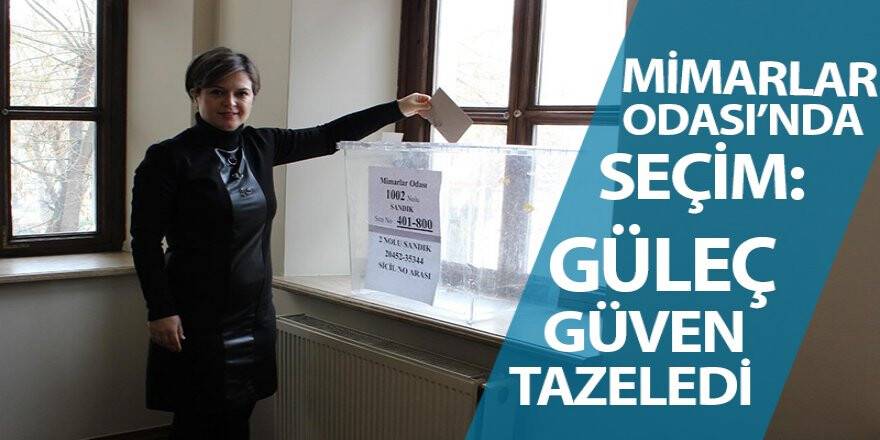 MİMARLAR ODASI'NDA SEÇİM: GÜLEÇ GÜVEN TAZELEDİ
