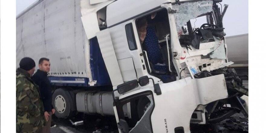 Konya'da İki Tır Çarpıştı: 1 Ölü, 1 Yaralı