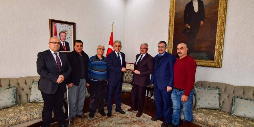 Vali Toprak, TSD yöneticilerini ağırladı