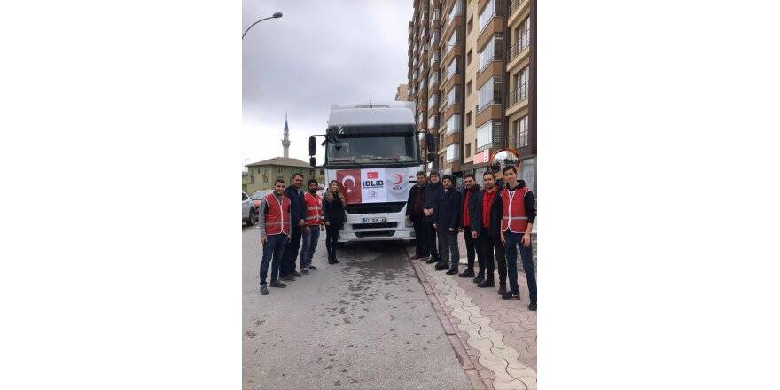 Selçuklu Kızılay’dan İdlib’e yardım
