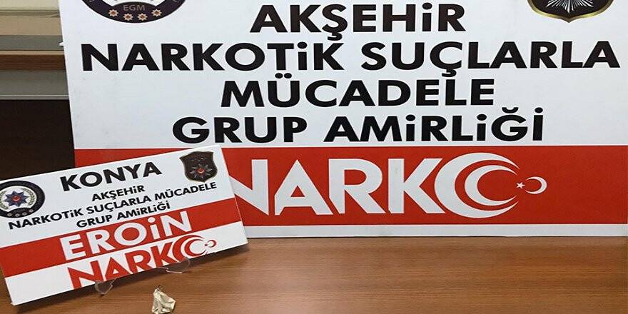 Konya’da durdurulan araçta uyuşturucu bulundu