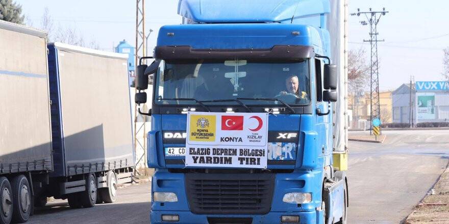 Konya Büyükşehir’den deprem bölgesine destek devam ediyor