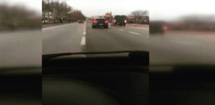 Makas atan sürücüye ceza