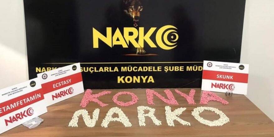 Konya'da 1 kilo eroin ele geçirildi
