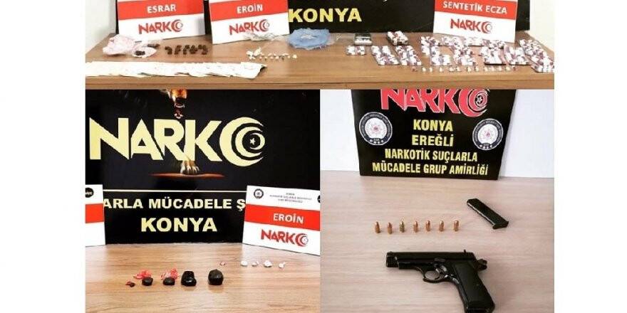 Konya’da uyuşturucu operasyonu