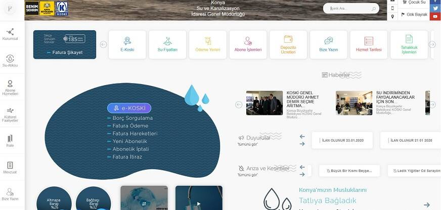 KOSKİ’nin yeni internet sitesi hizmete sunuldu