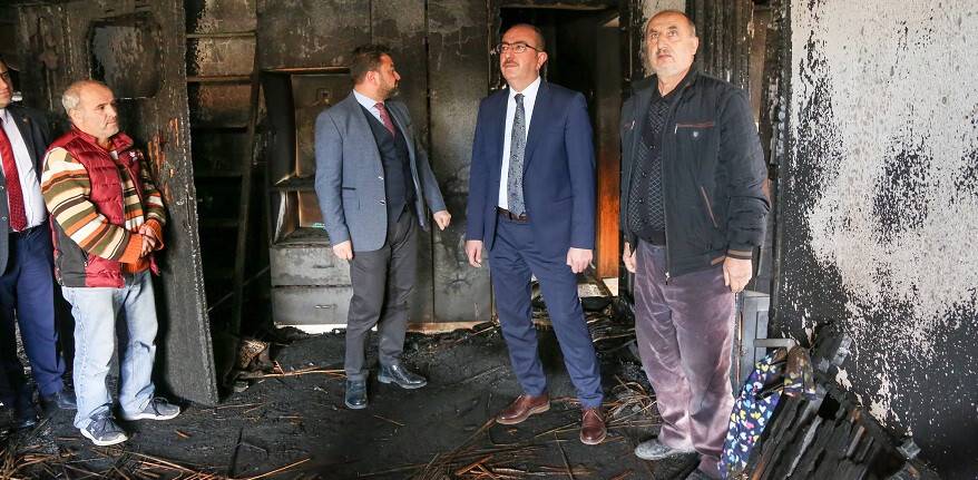 Başkan Kavuş’tan Acılı anneye taziye ve destek ziyareti