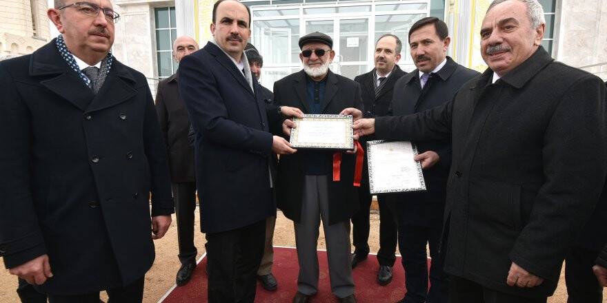 Aziz Mahmut Hüdai Cami DUALARLA AÇILDI
