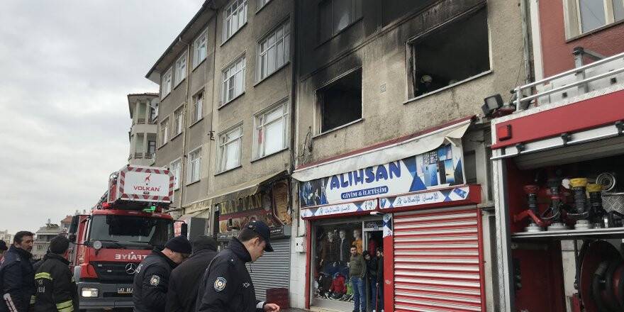 Depo olarak kullanılan evde yangın