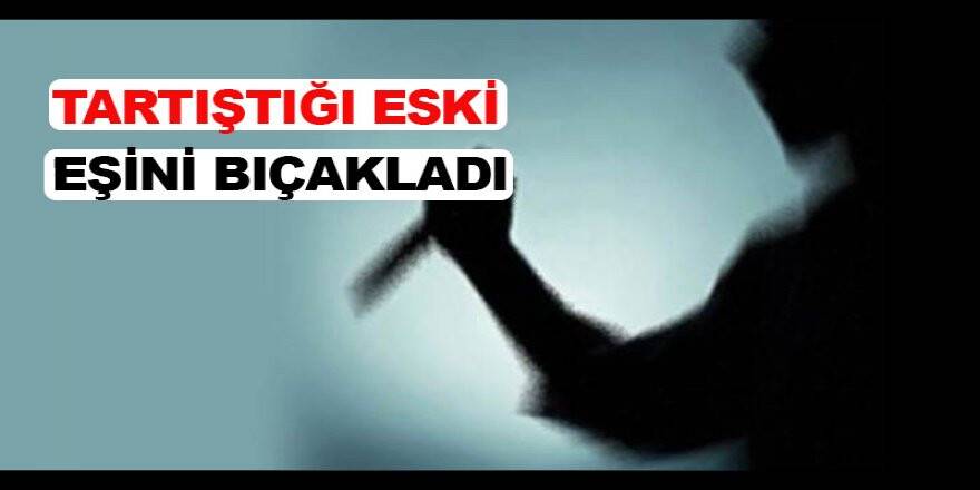 Tartıştığı eski eşini bıçakladı