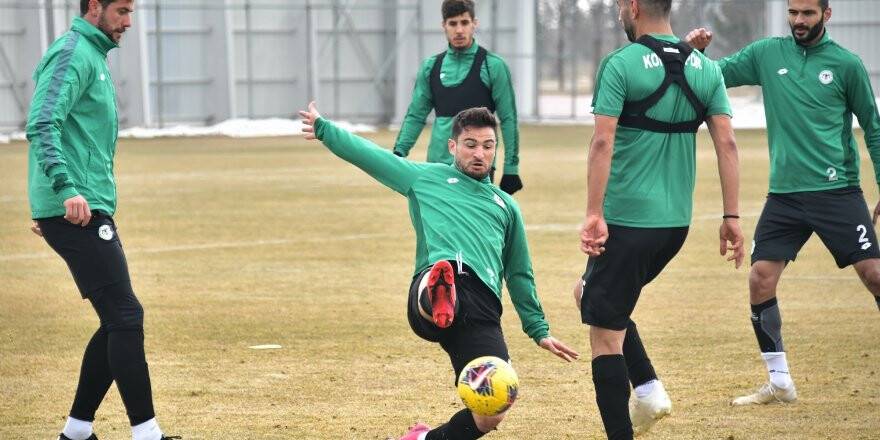 Konyaspor, Kayserispor maçı hazırlıklarını sürdürüyor