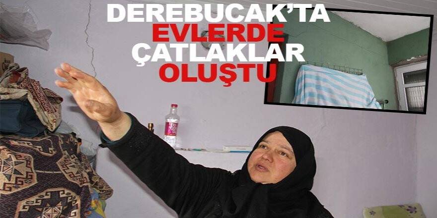 Konya'daki depremde duvarlarında çatlaklar oluşan evlerde inceleme yapıldı