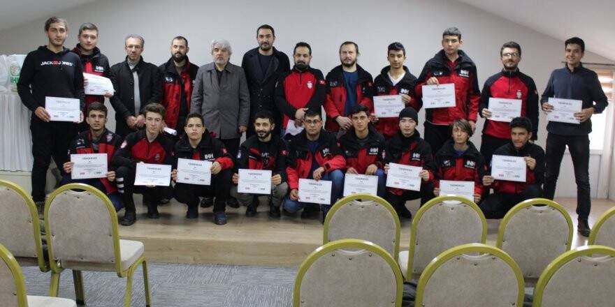 Elazığ Depreminde görev yapan arama kurtarma ekiplerine teşekkür belgesi verildi