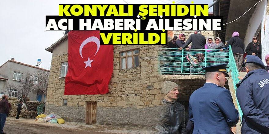 İdlib’de şehit olan Konyalı şehidin acı haberi ailesine verildi